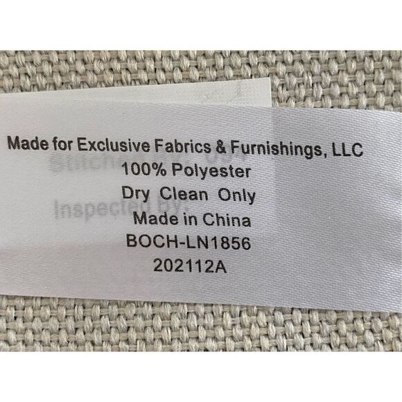 Birch Textured Faux Linen Room Darkening Curtain 50” x 96” L - Picture 4 of 6